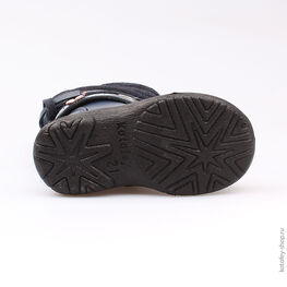 162049-32 Сапожки на молнии для девочки для девочки синий фото №3