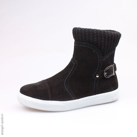 662129-32 Сапожки для девочки черный