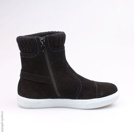 662129-32 Сапожки для девочки черный фото №2