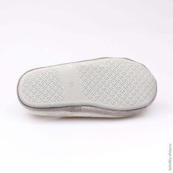 631069-11 Тапочки белые для девочки белый фото №3