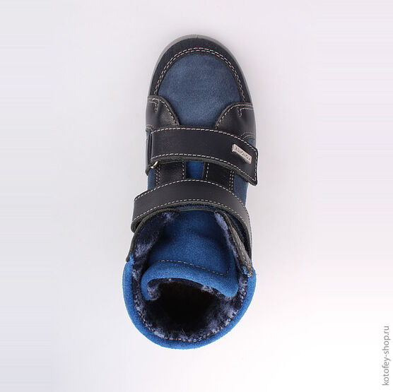 452097-32 Ботинки для мальчики светло-синий фото №4