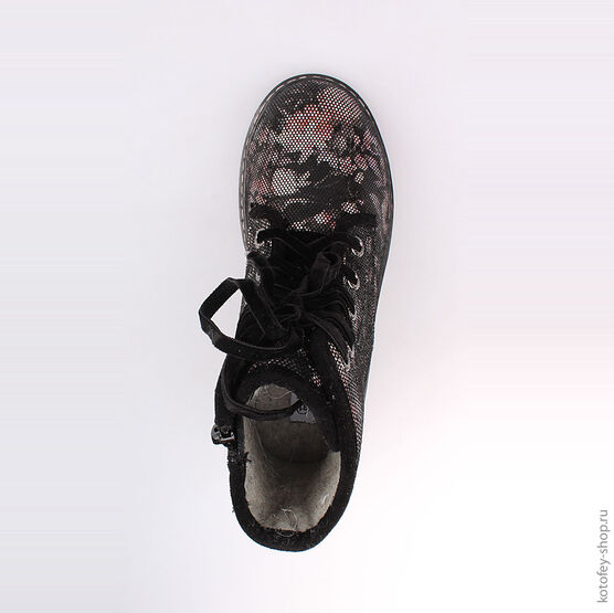 552094-31 Ботинки для девочки черный фото №4