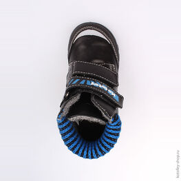 352110-31 Ботинки для мальчики чер-син фото №4