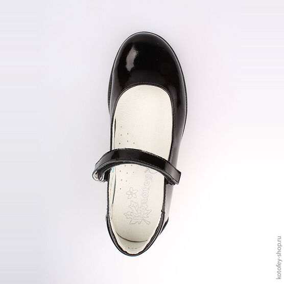 532166-21 Туфли для девочки черный фото №4