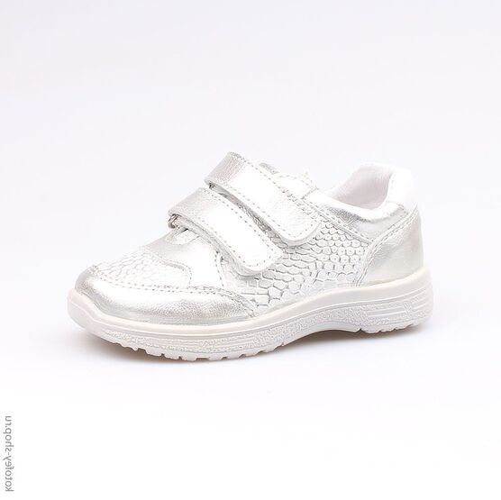 132100-21 Полуботинки для девочки серебристый