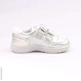 132100-21 Полуботинки для девочки серебристый фото №2