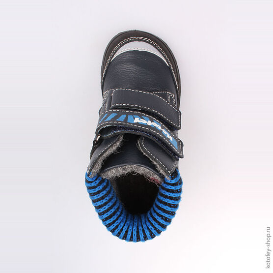 352110-32 Ботинки для мальчики светло-синий фото №4