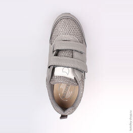 644175-72 Кроссовки для девочки серый фото №4