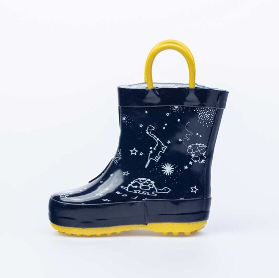 166115-11 Резиновые сапоги Космос для мальчики светло-синий фото №3