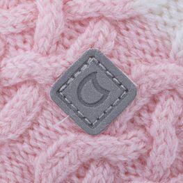 07811383-41 Зимняя шапка для девочки на завязках для девочки белый фото №3