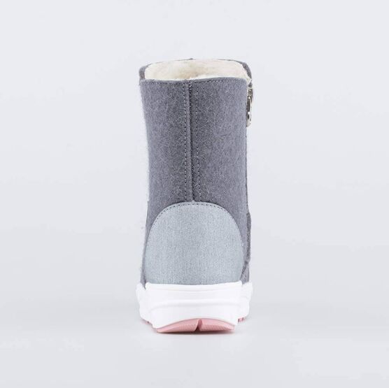 567058-42 Валенки на молнии Спящая Лама для девочки серый фото №5