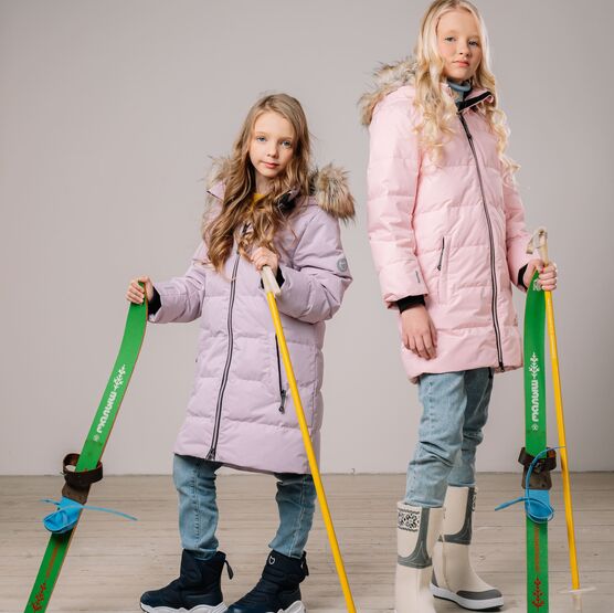 07858002-40 Зимнее пальто для девочки Розовый для девочки розовый фото №5