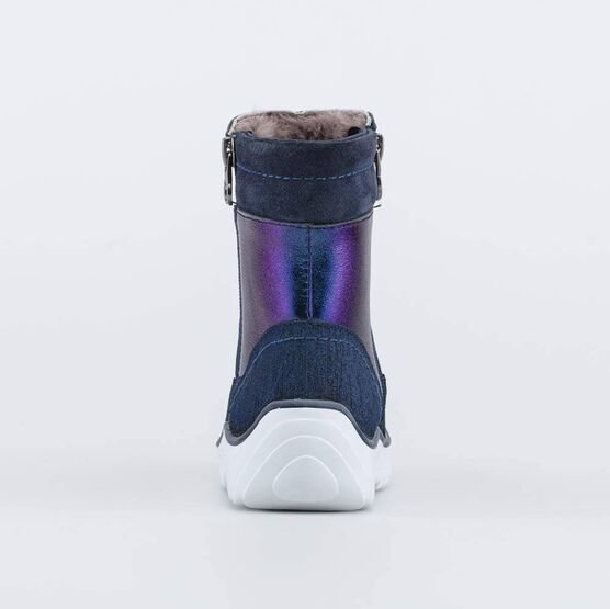 362106-52 Ботинки для девочки зимние для девочки синий фото №5