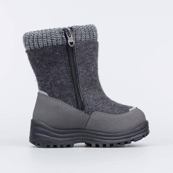 467055-41 Валенки на молнии для мальчики серый фото №2