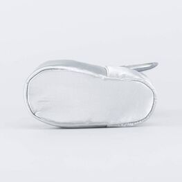 001107-41 Теплые меховые пинетки для девочки серебристый фото №3