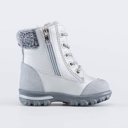 152296-53 Зимние ботинки для девочки для девочки серебристый фото №2