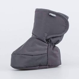 001107-44 Теплые меховые пинетки для мальчики серый