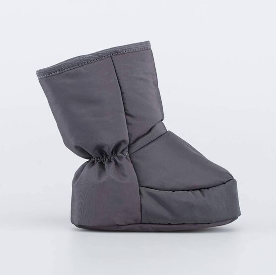 001107-44 Теплые меховые пинетки для мальчики серый фото №2