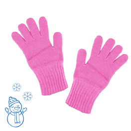 07822170-40 Теплые перчатки для девочек розовые для девочки разноцветный