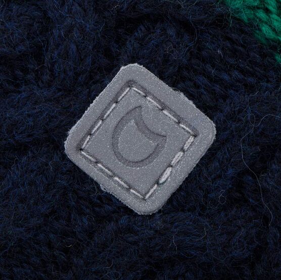 07711385-40 Зимняя шапка для мальчика на завязках для мальчики зеленый фото №3