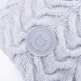 07811379-43 Шапка детская на завязках серый для девочки светло-серый фото №3