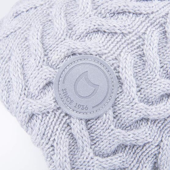 07811379-43 Шапка детская на завязках серый для девочки светло-серый фото №3