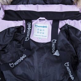 07858002-41 Зимнее пальто для девочки Сиреневый для девочки сиреневый фото №4