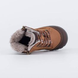 152297-53 Зимние ботинки для мальчика для мальчики коричневый фото №4