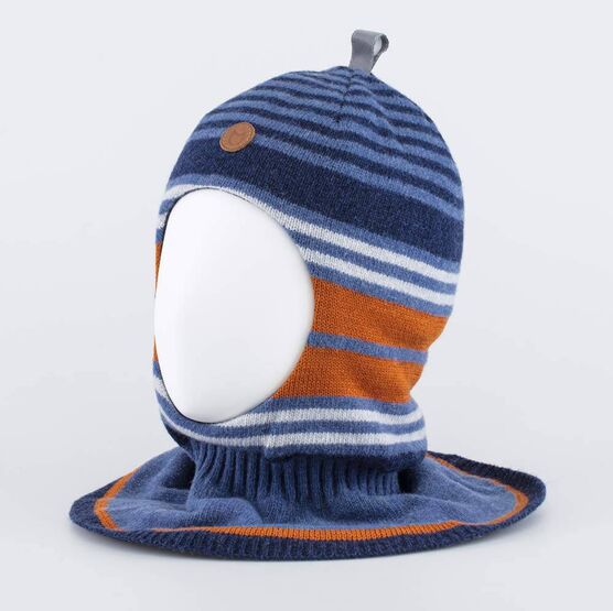 07711372-40 Зимняя шапка-шлем из шерсти и кашемира для мальчики синий