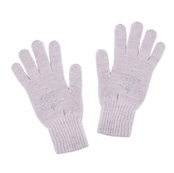 07822171-40 Перчатки для девочек однослойные бежевые для девочки разноцветный