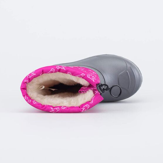 264041-41 Сноубутсы с защитой от снега Три кота для девочки серый + фуксия фото №4