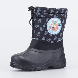 264042-42 Сноубутсы с защитой от снега Три кота для мальчики черный