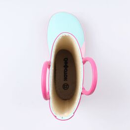 166109-11 Резиновые сапоги, розовый фламинго для девочки гол-роз фото №4