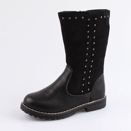 464042-32 Сапожки для девочки для девочки черный