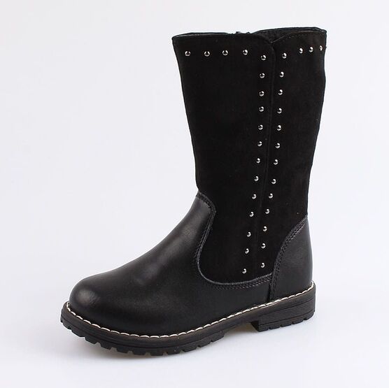 464042-32 Сапожки для девочки для девочки черный