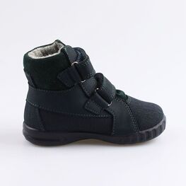 152178-37 Ботинки для мальчики син-зел фото №2