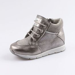 352242-31 Ботинки для девочки серебрист.