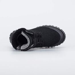 857012-42 Женские войлочные ботинки для девочки черный фото №4