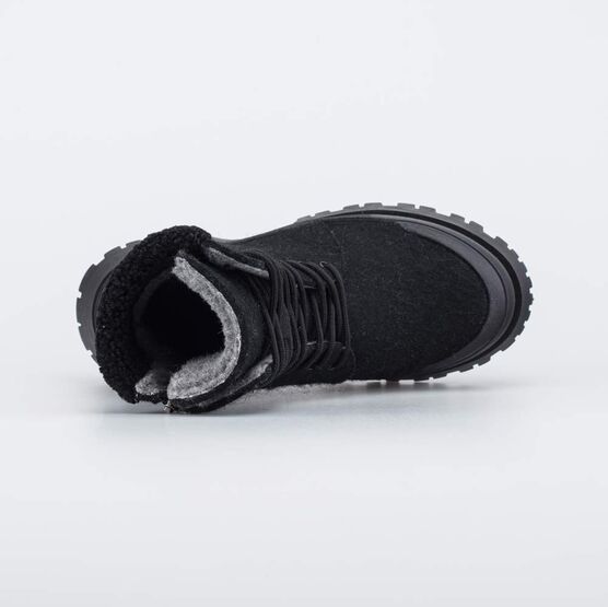 857012-42 Женские войлочные ботинки для девочки черный фото №4