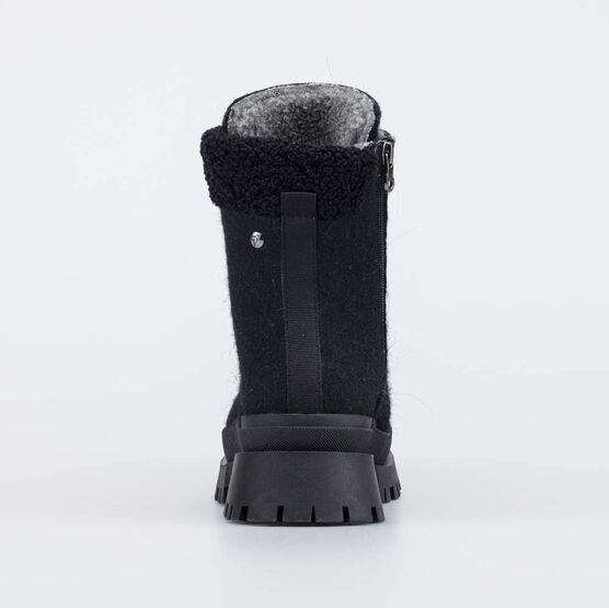 857012-42 Женские войлочные ботинки для девочки черный фото №5