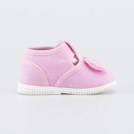 231274-11 Текстильные обувь для девочки Бантик для девочки розовый фото №2