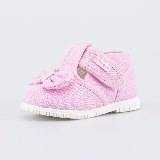 231274-11 Текстильные обувь для девочки Бантик для девочки розовый