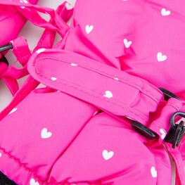 07821156-10 Варежки утепленные Пингвин для девочки фуксия фото №3