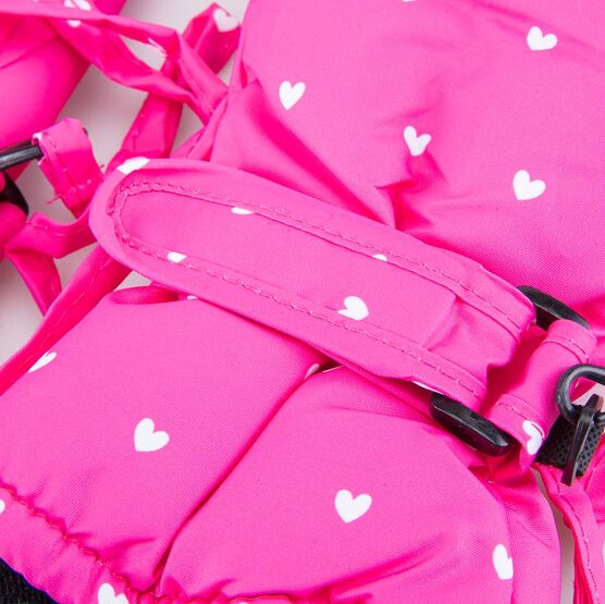 07821156-10 Варежки утепленные Пингвин для девочки фуксия фото №3