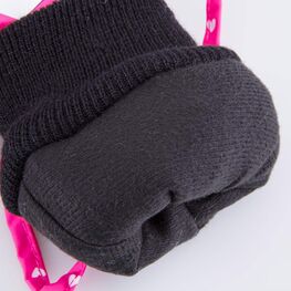 07821156-10 Варежки утепленные Пингвин для девочки фуксия фото №4