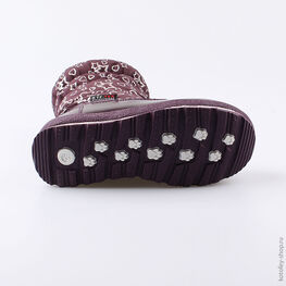 664923-41 Мембранные сапожки для девочки бордовый фото №3