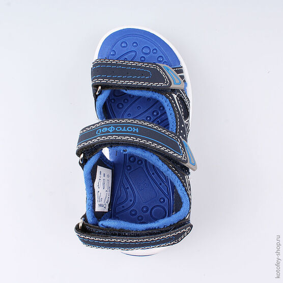 324008-14 Пляжная обувь с LED-подсветкой для мальчики син-гол фото №4