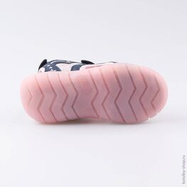 324015-11 Пляжная обувь с LED-подсветкой для девочки син-роз фото №3