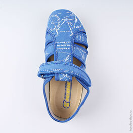 421027-12 Сандалии текстильные для мальчики светло-синий фото №4