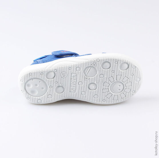 221047-12 Сандалии текстильные для мальчики светло-синий фото №3